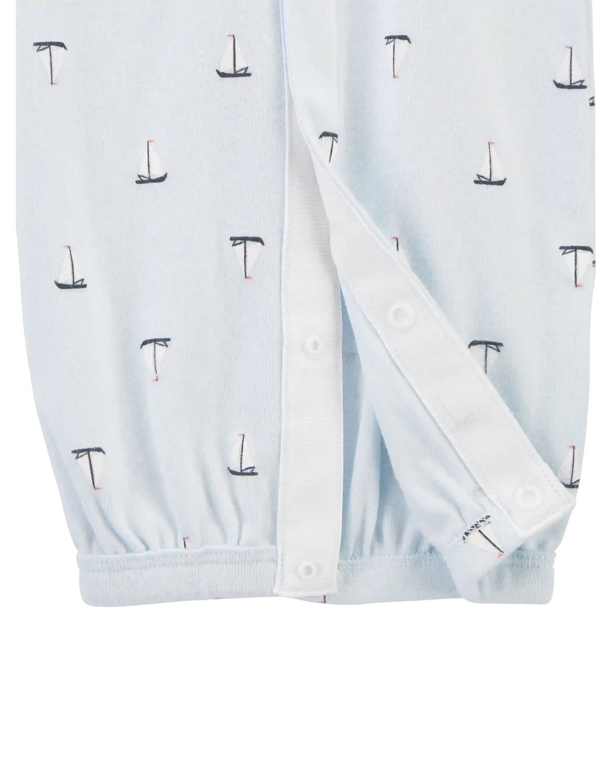 Baby Boy Preemie Sailboat Sleeper Gown