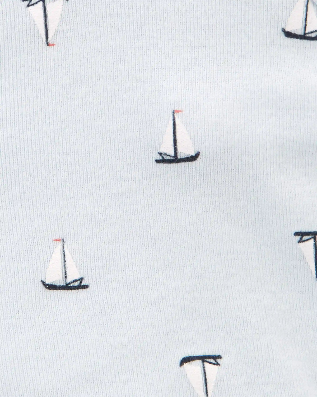Baby Boy Preemie Sailboat Tank - Blue