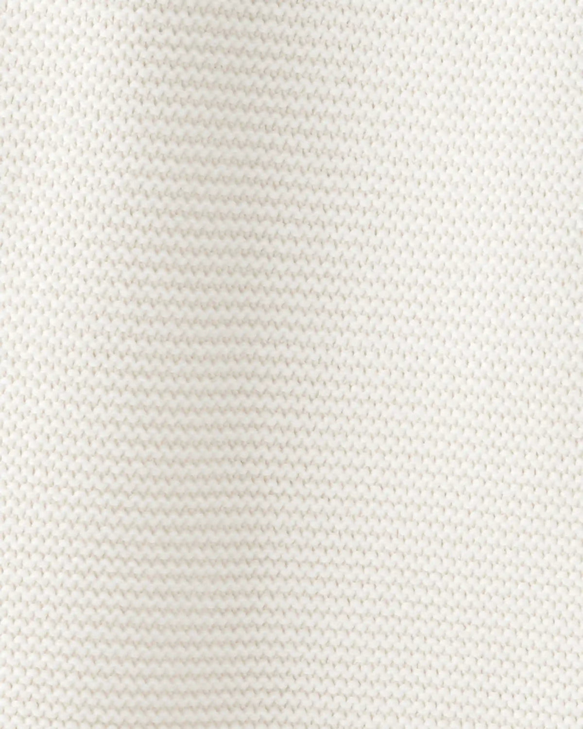 Baby Organic Cotton Textured Knit Blanket in Cream