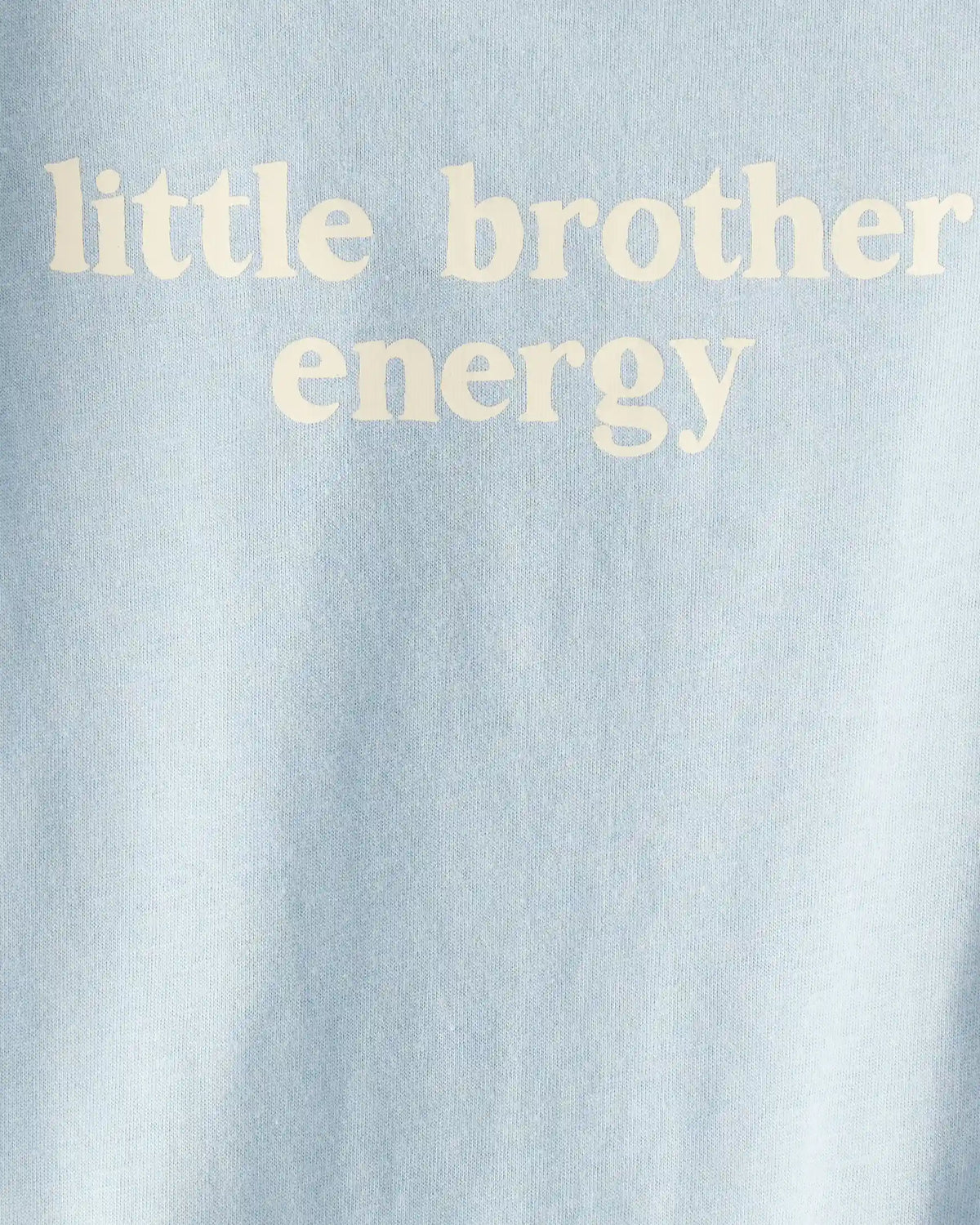 Baby Boy 'Little Brother Energy' Short-Sleeve Graphic Bodysuit - Blue