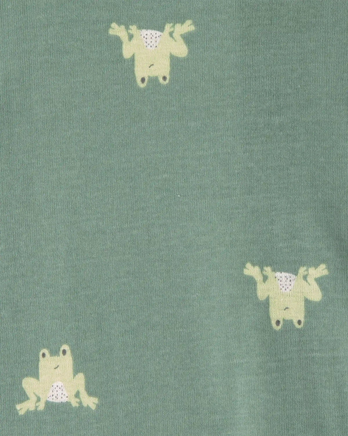 Baby 2-Pack Frog 100% Cotton Snug Fit 1-Piece Pajama - Green/Tan