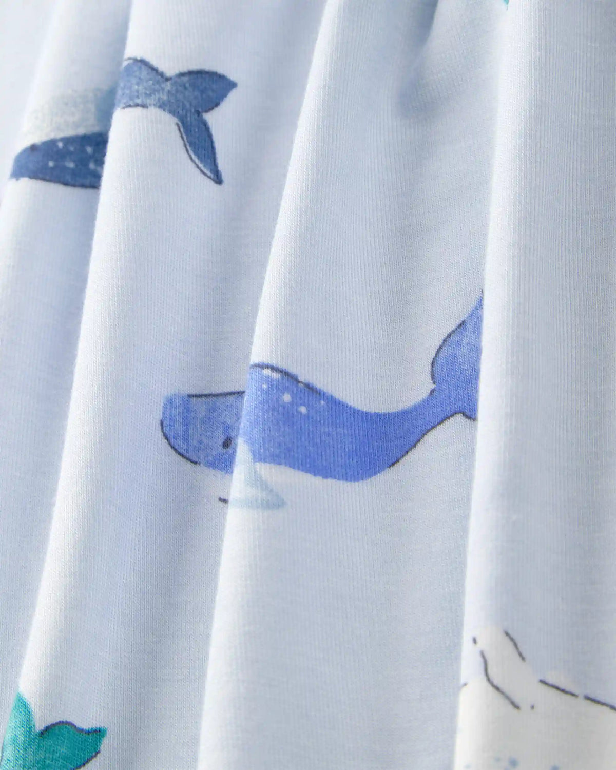 Baby Whale PurelySoft 2-Way Zip Sleep & Play Pajamas - Blue