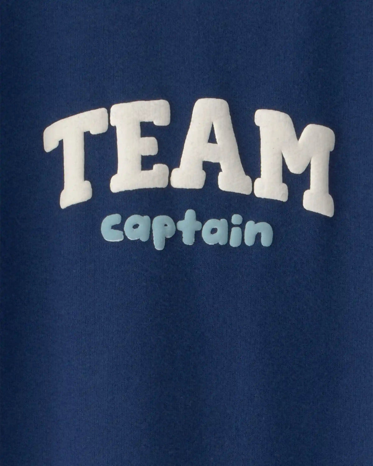 Baby Team Captain' French Terry Jumpsuit - Navy Blue