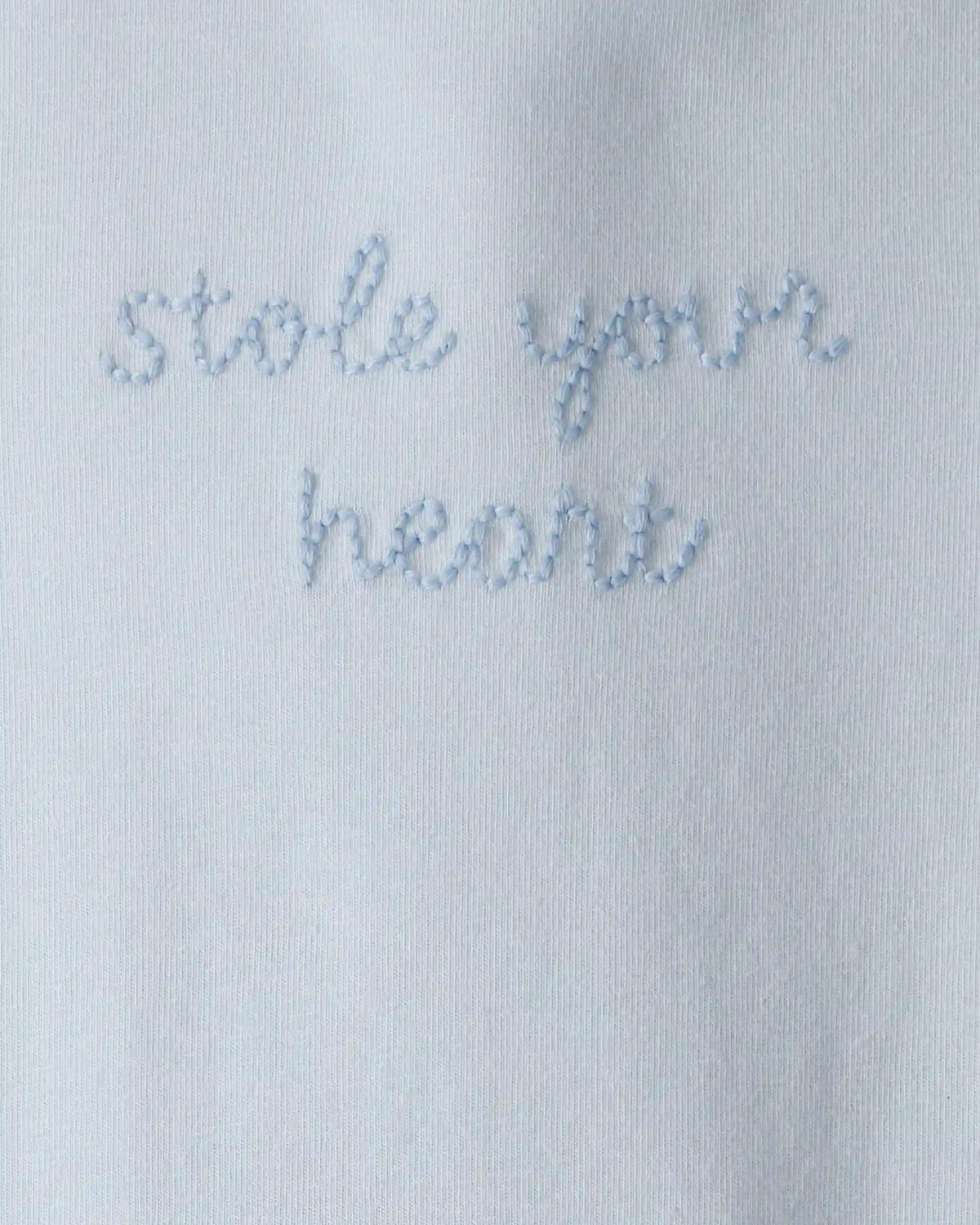 Baby Organic Cotton 'Stole Your Heart' Embroidered Bodysuit