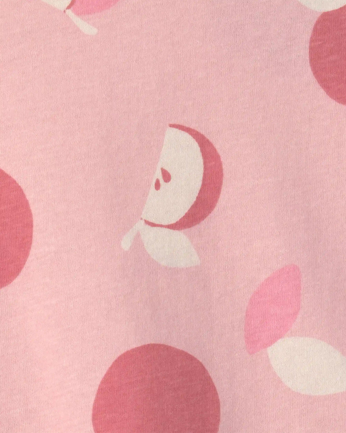 Baby Girl Apple Relaxed Peplum Top - Pink