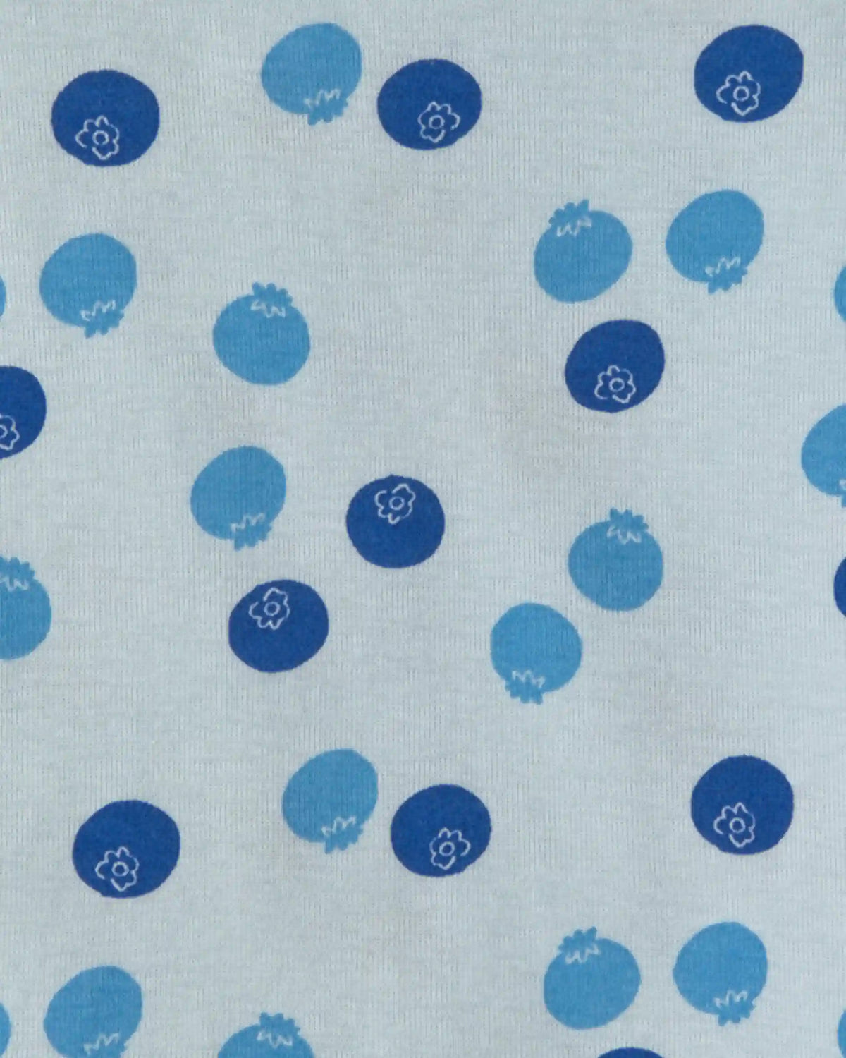 Baby Girl Fruit 100% Cotton 4-Piece Pajama Set - Red/Blue