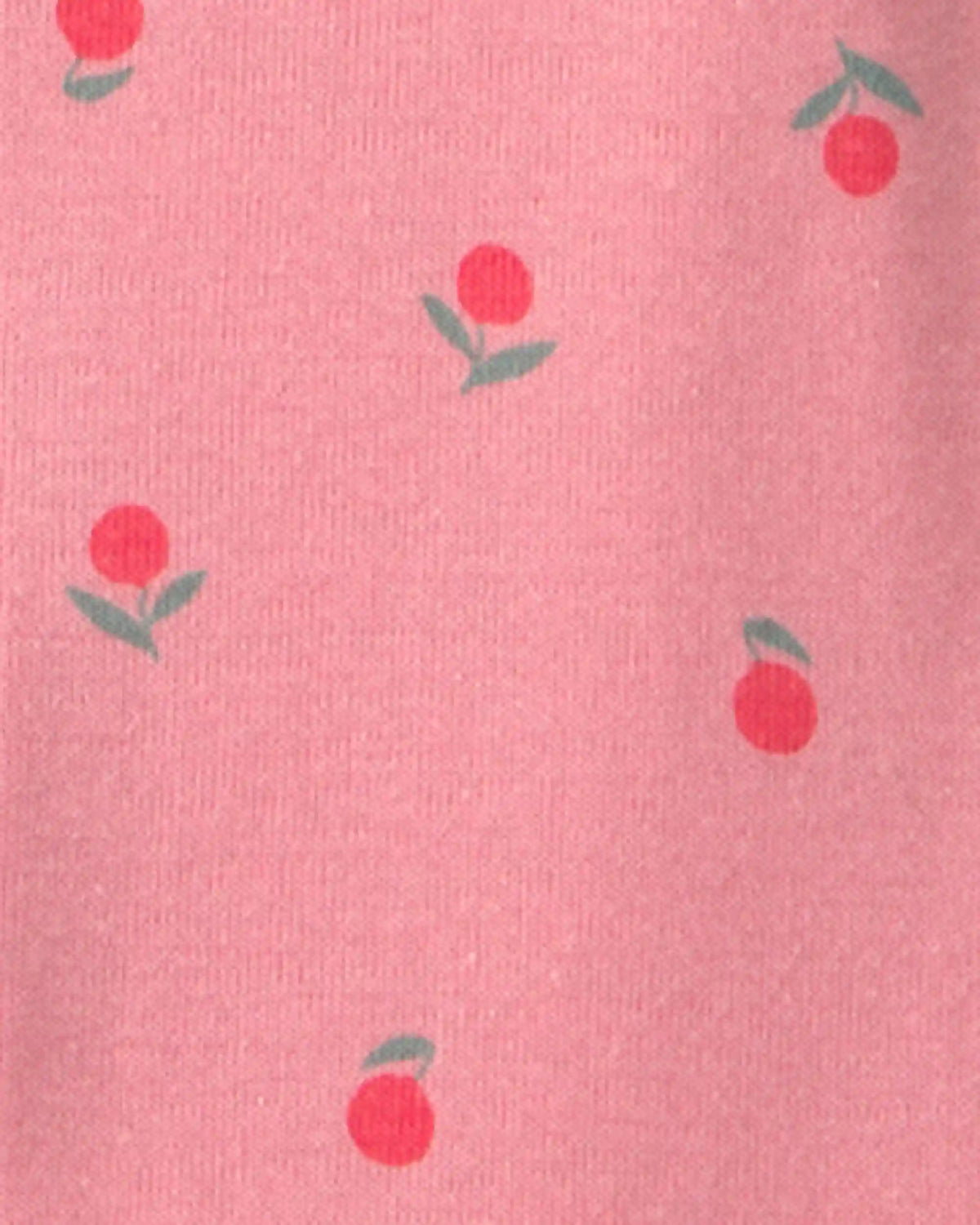 Baby Girl Fruit 100% Cotton 1-Piece Romper Pajama - Pink