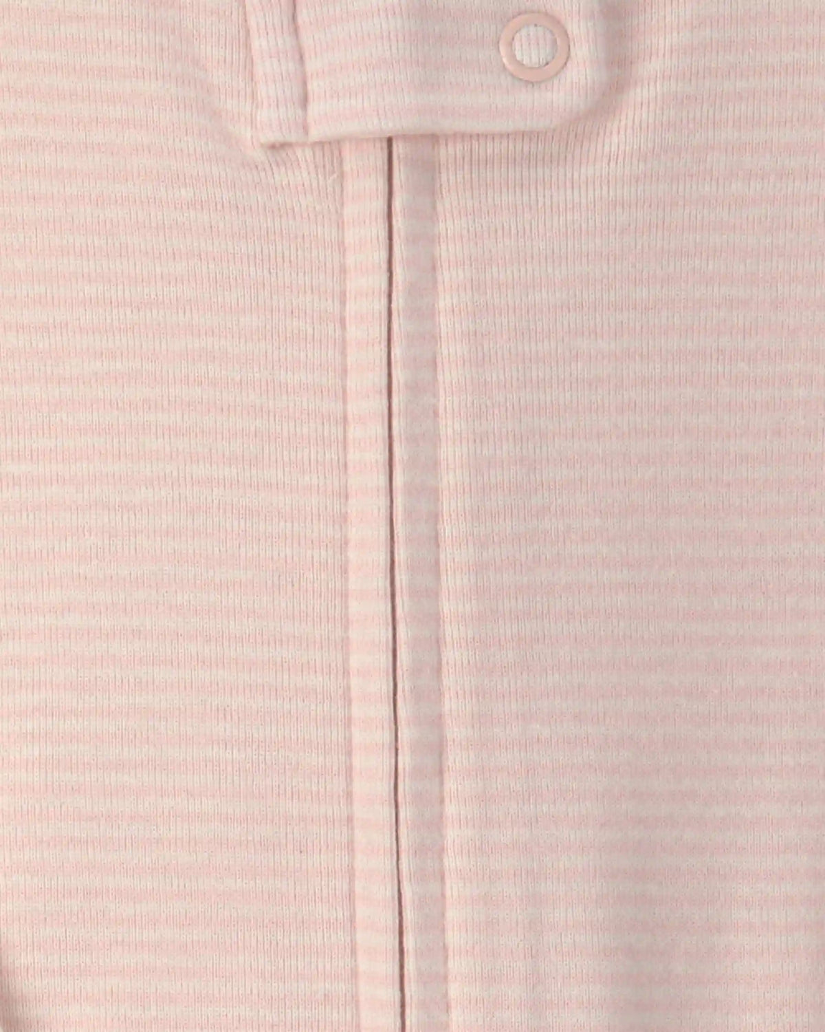 Baby Girl 2-Pack Floral Striped 100% Cotton 2-Way Zip Sleep & Play Pajamas - Pink/Ivory