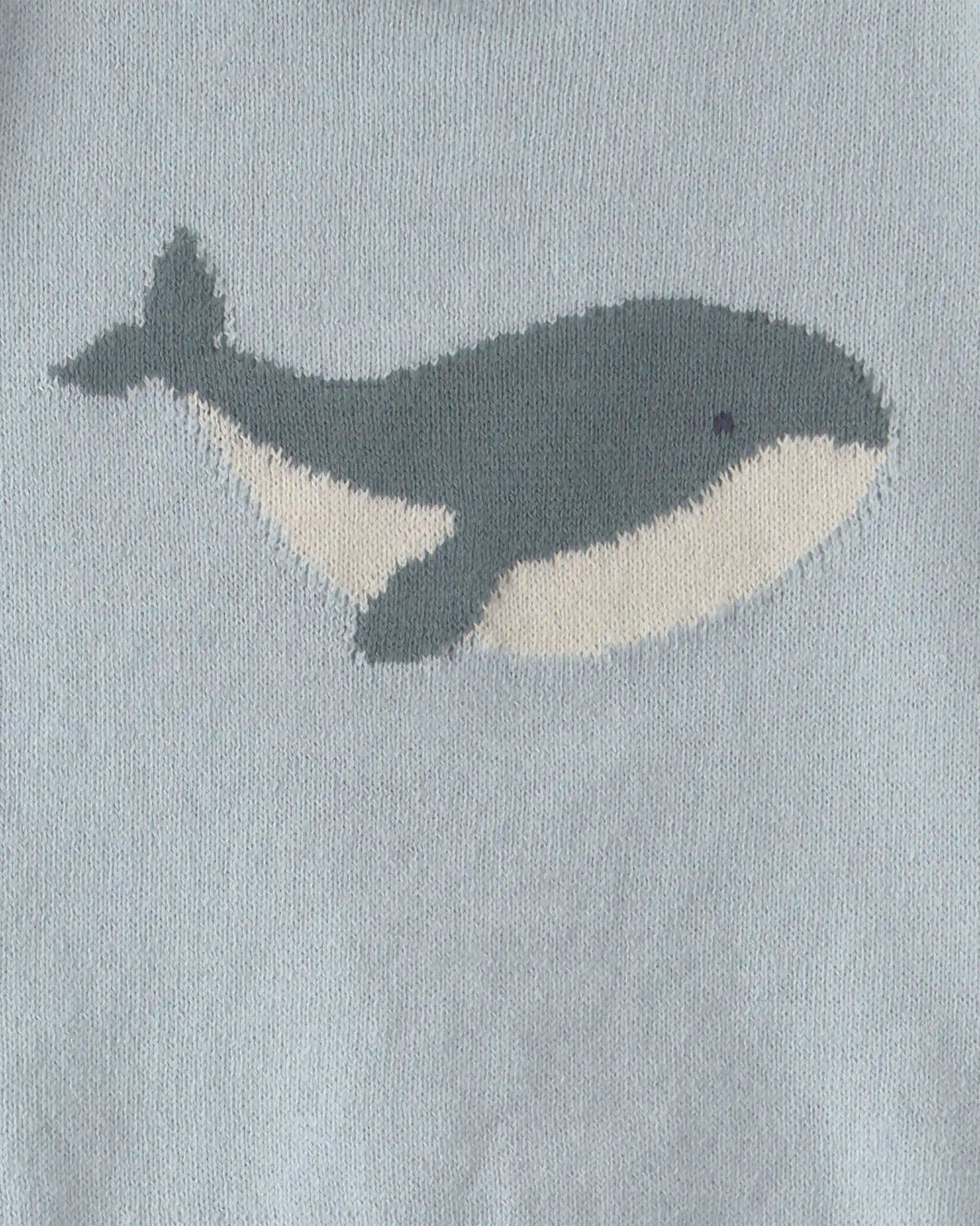 Baby 2-Piece Whale Short-Sleeve Sweater Top & Short Set - Blue