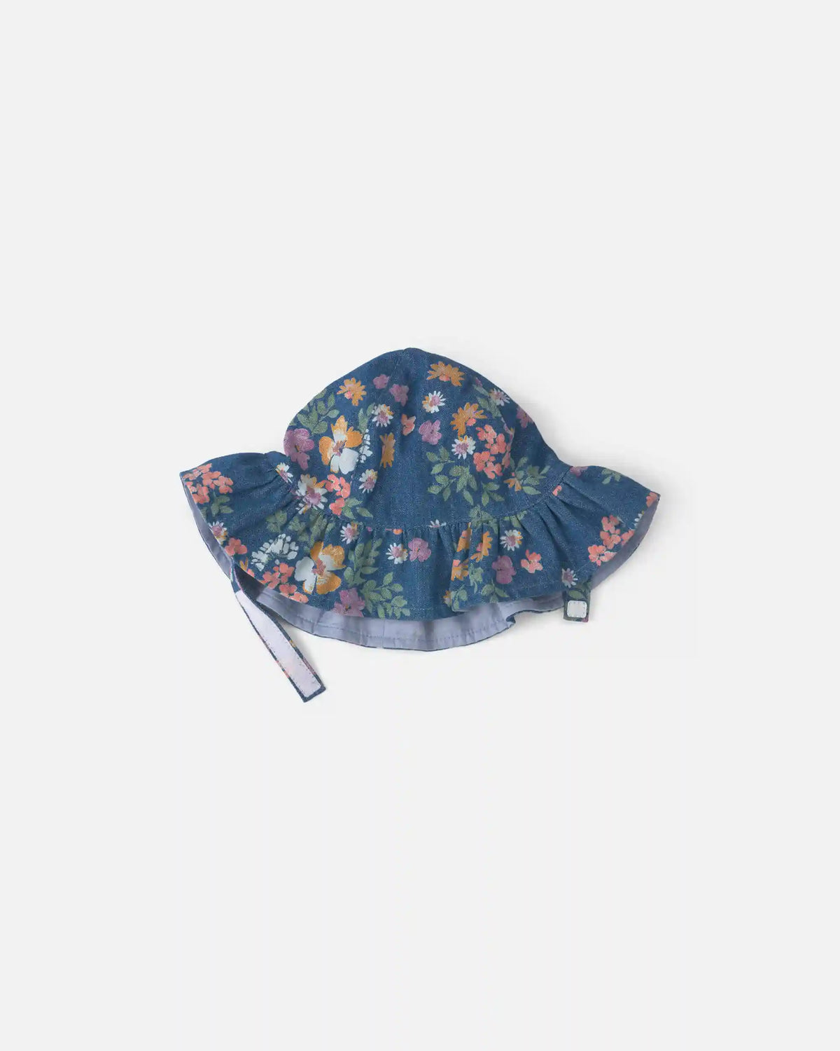 Baby Girl Floral Chambray Bucket Hat