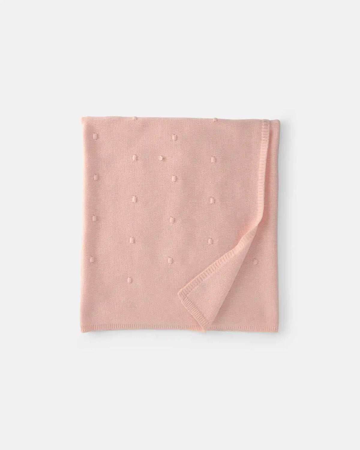 Baby Girl Knit Dot Blanket - Pink