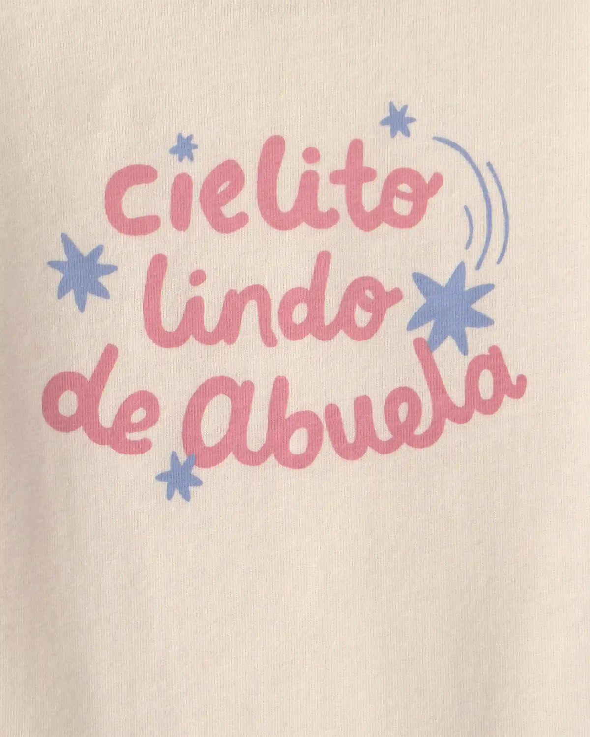 Baby Girl 'Cielito Lindo De Abuela' Long-Sleeve Graphic Bodysuit - Cream