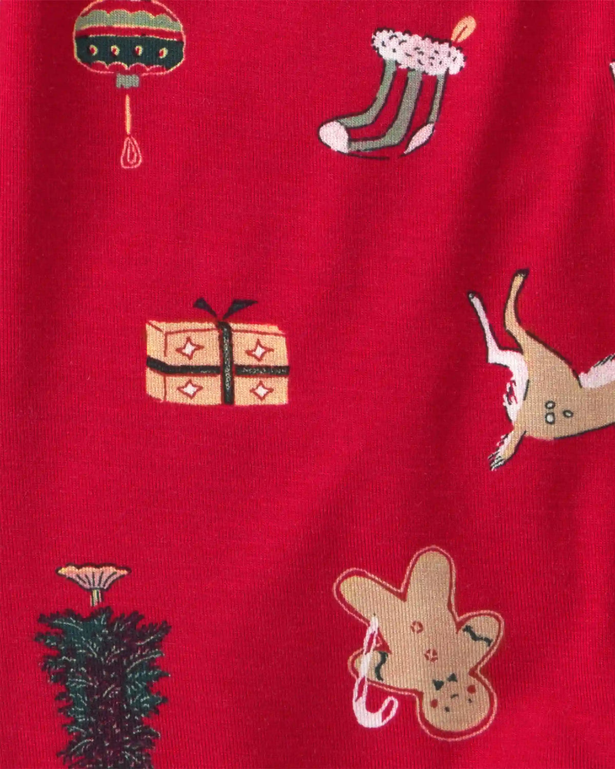 Baby Christmas PurelySoft™ 2-Way Zip Sleep & Play Pajamas - Red