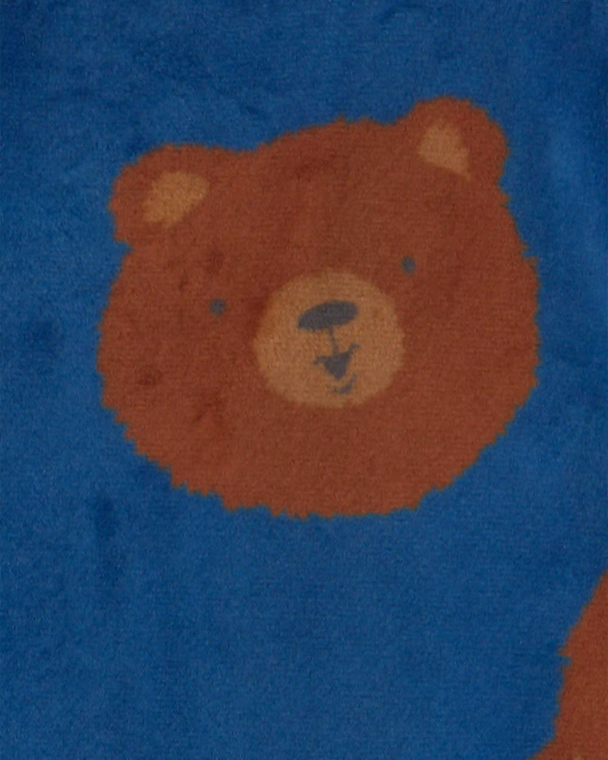 Baby Boy 1-Piece Bear 2-Way Zip DreamPlush Snug Fit Footed Pajama - Navy Blue