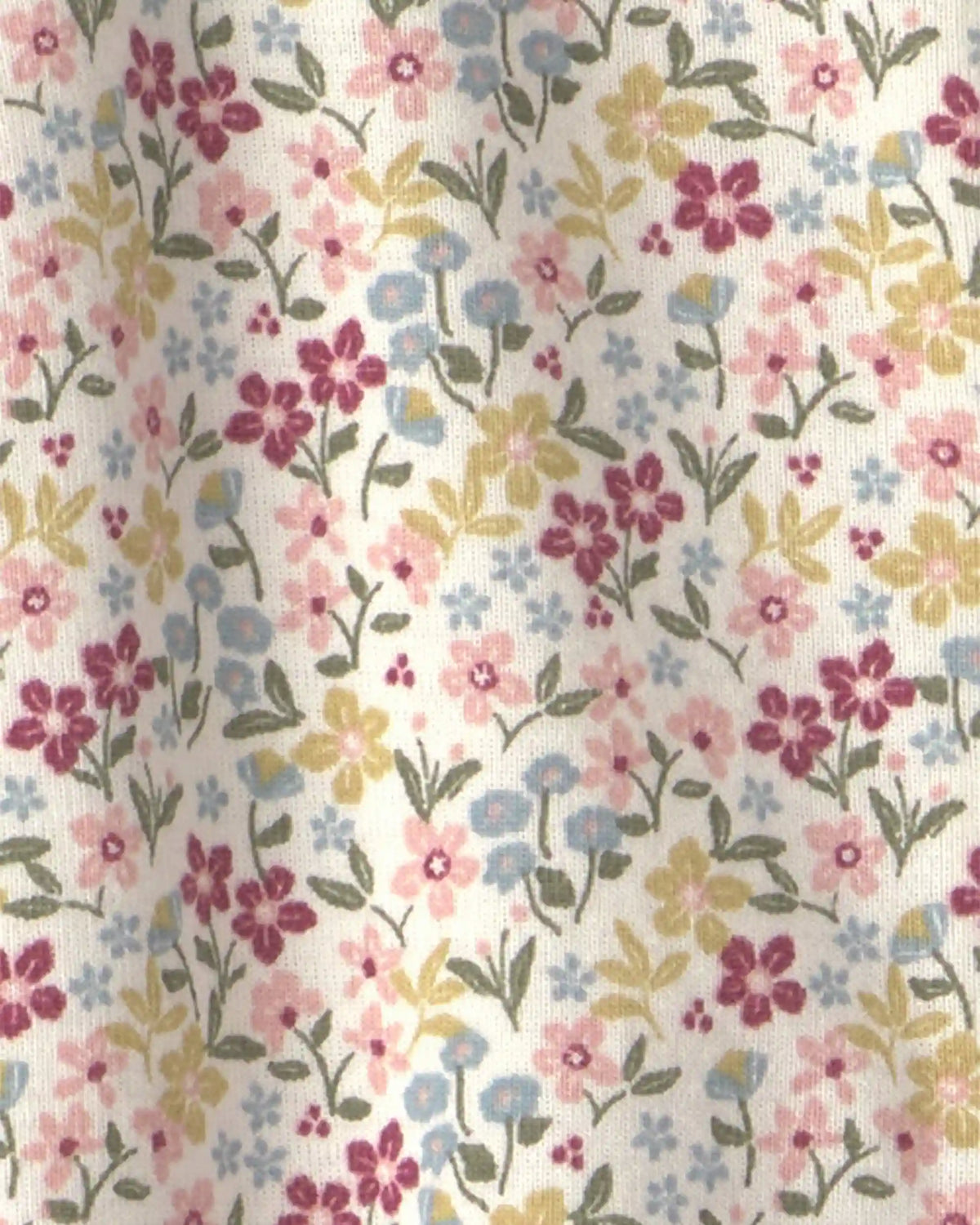 Baby Girl Organic Cotton Sleep & Play Pajamas in Floral