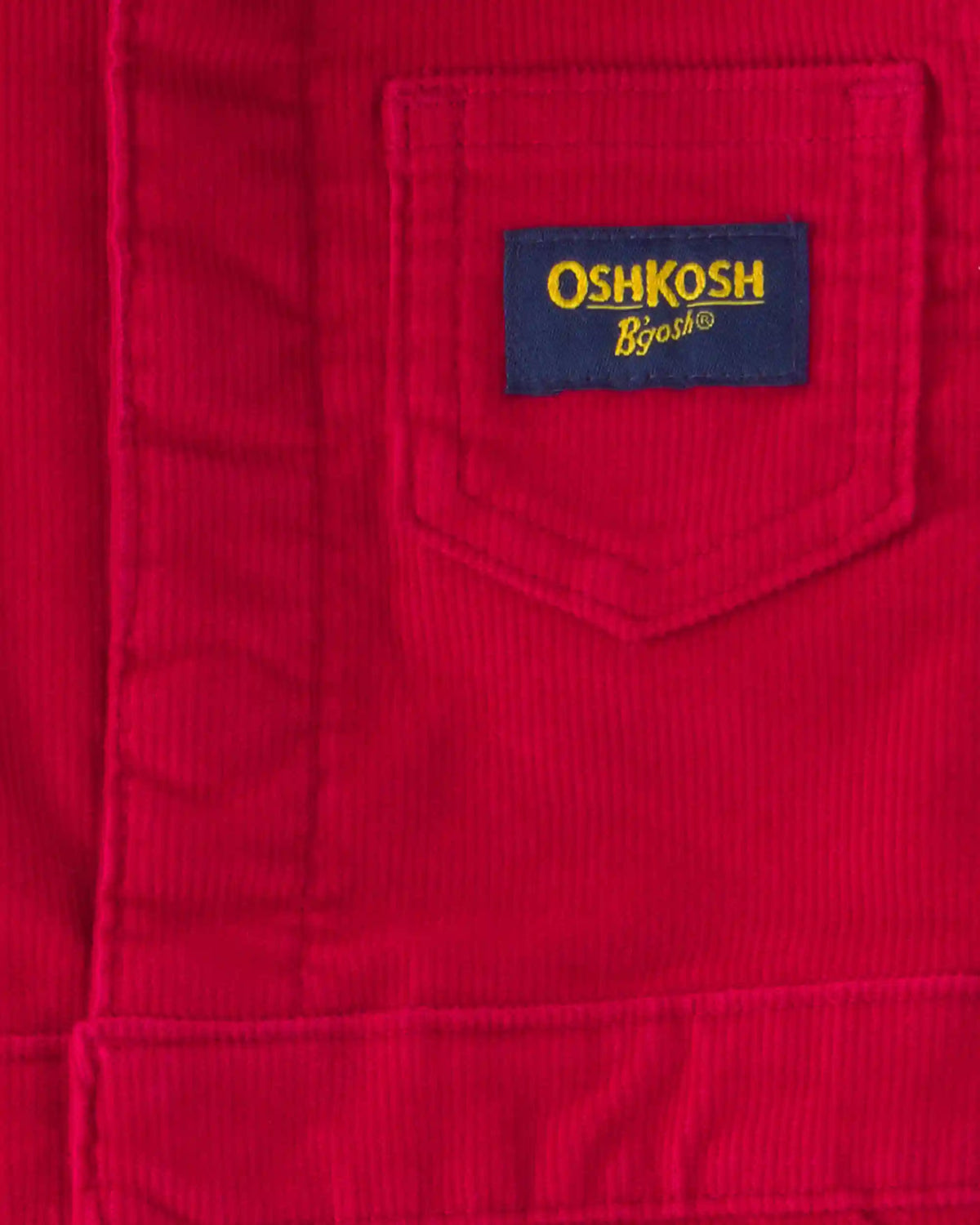 Baby Boy Corduroy Long-Sleeve Jumpsuit - Red