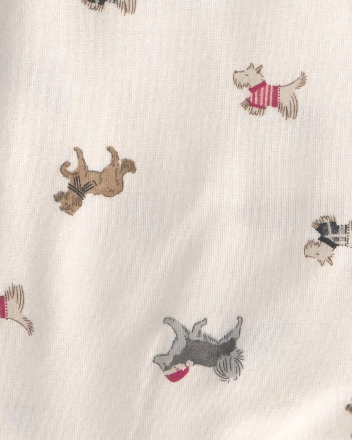 Baby Dog PurelySoft™ 2-Way Zip Sleep & Play Pajamas - Cream