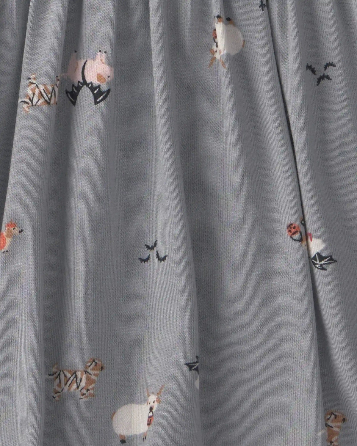 Baby Girl Halloween PurelySoft™ Long-Sleeve Bodysuit Dress - Grey