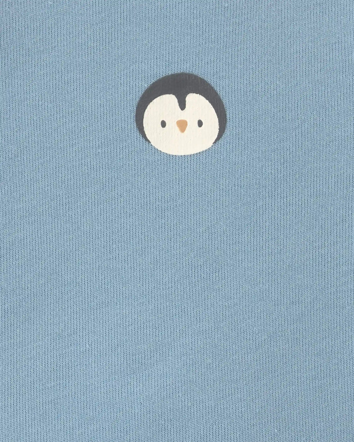 Baby Boy Penguin Fleece Long-Sleeve Jumpsuit - Blue