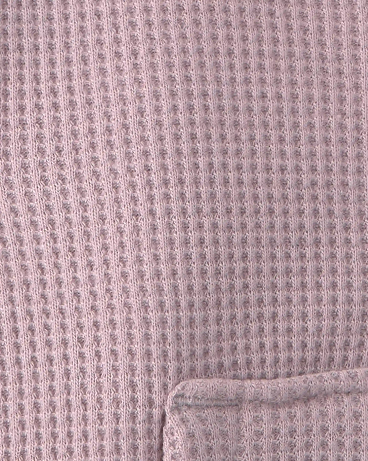 Baby Girl Recycled Teddy Fleece Waffle Knit Hooded Jacket Made with Organic Cotton