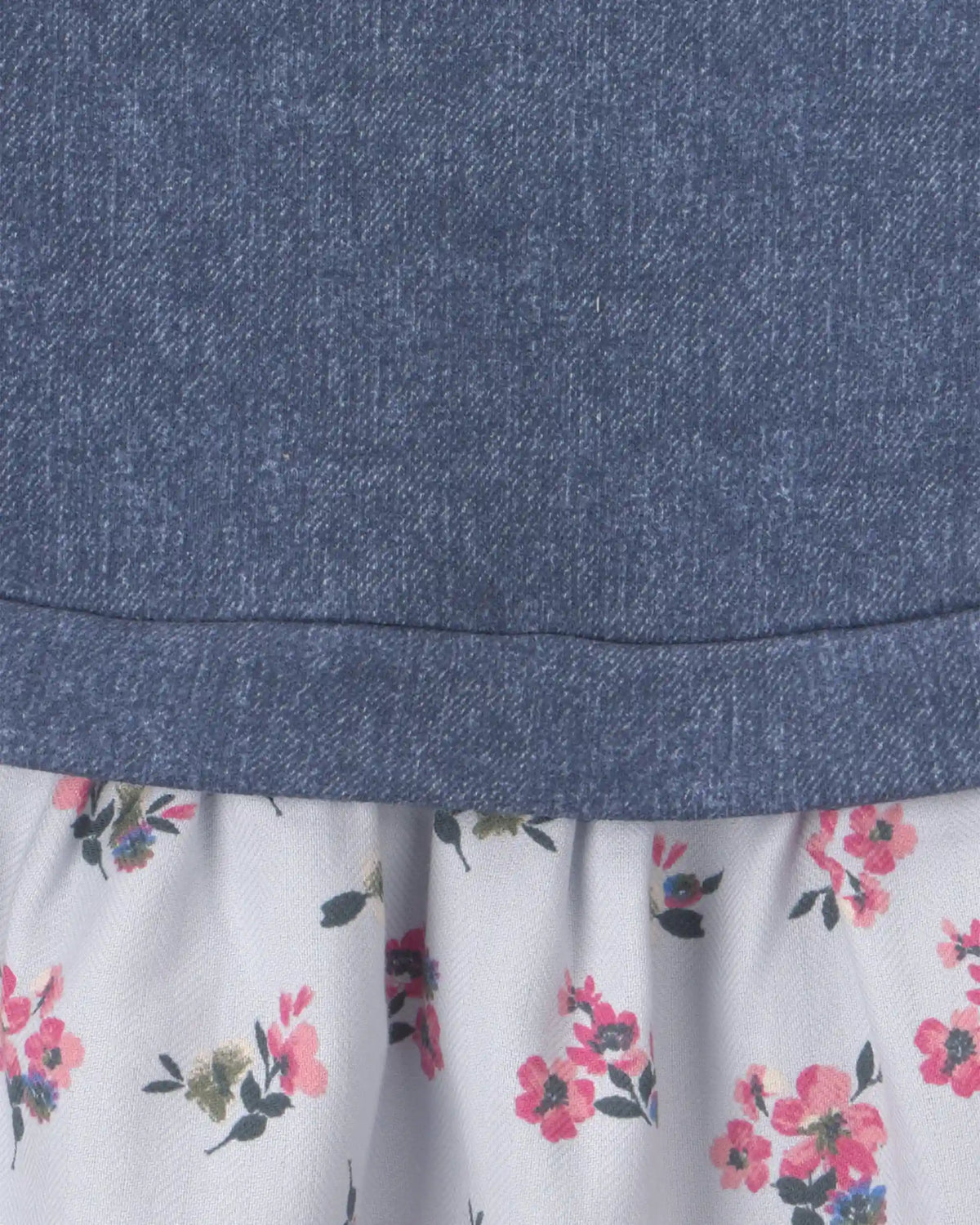 Baby Girl Floral Long-Sleeve Dress - Blue