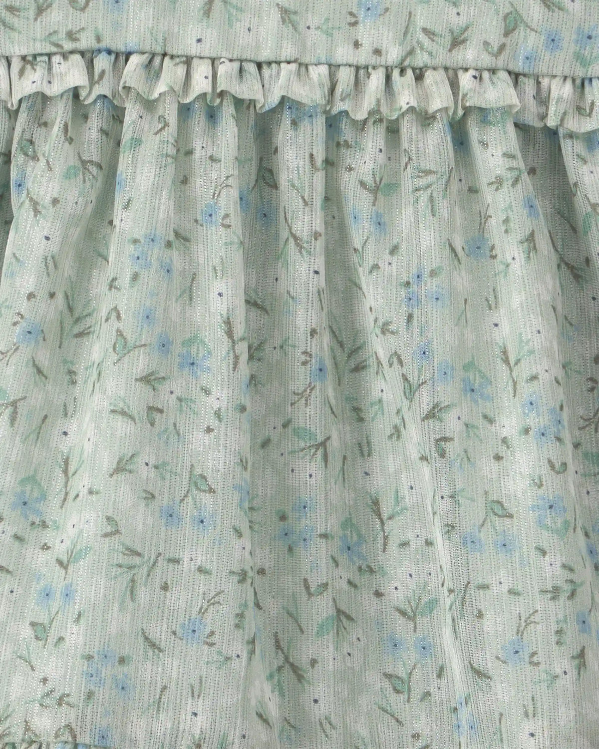 Baby Girl Floral Occasion Dress - Green