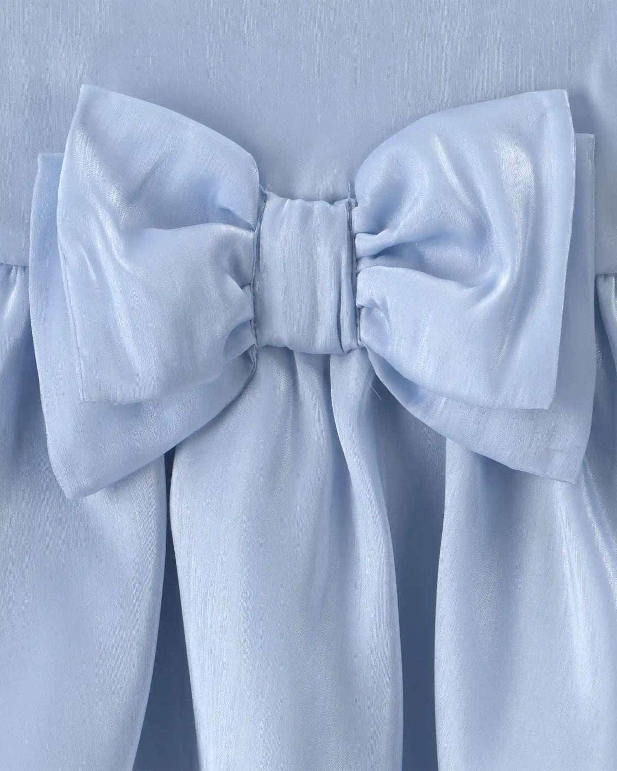 Baby Girl Bow Occasion Dress - Blue