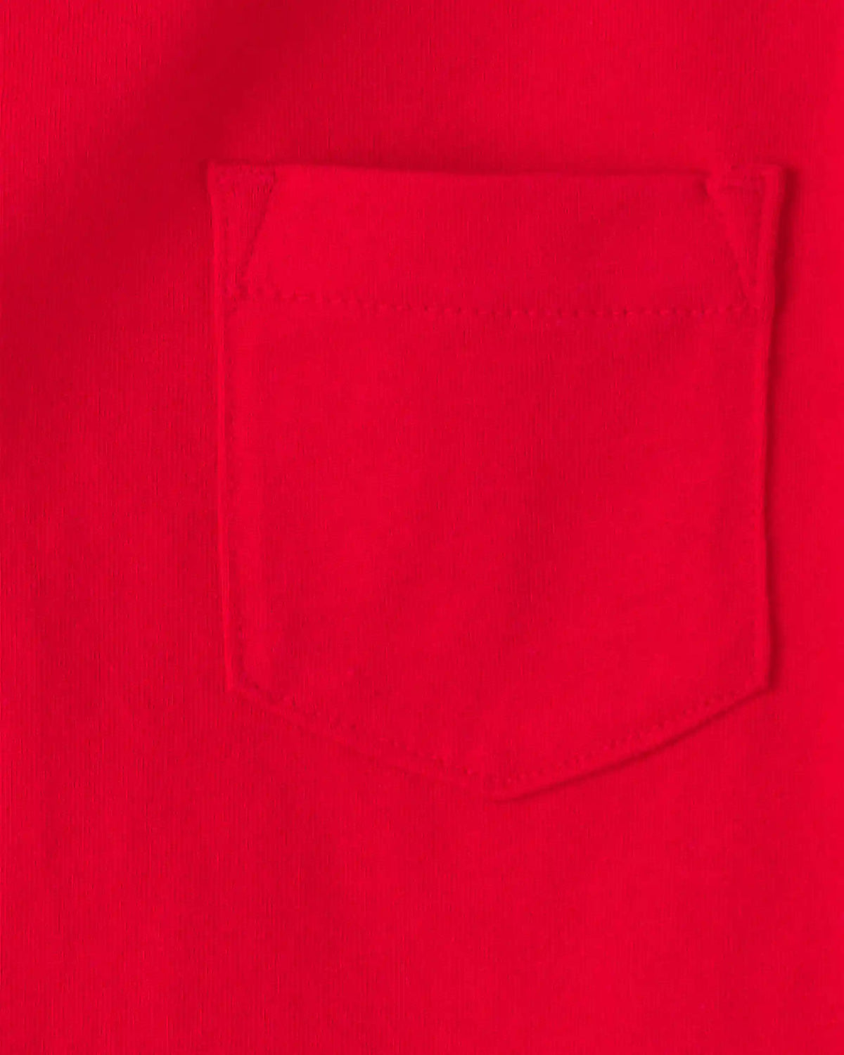 Toddler Solid Short-Sleeve Pocket Tee - Red