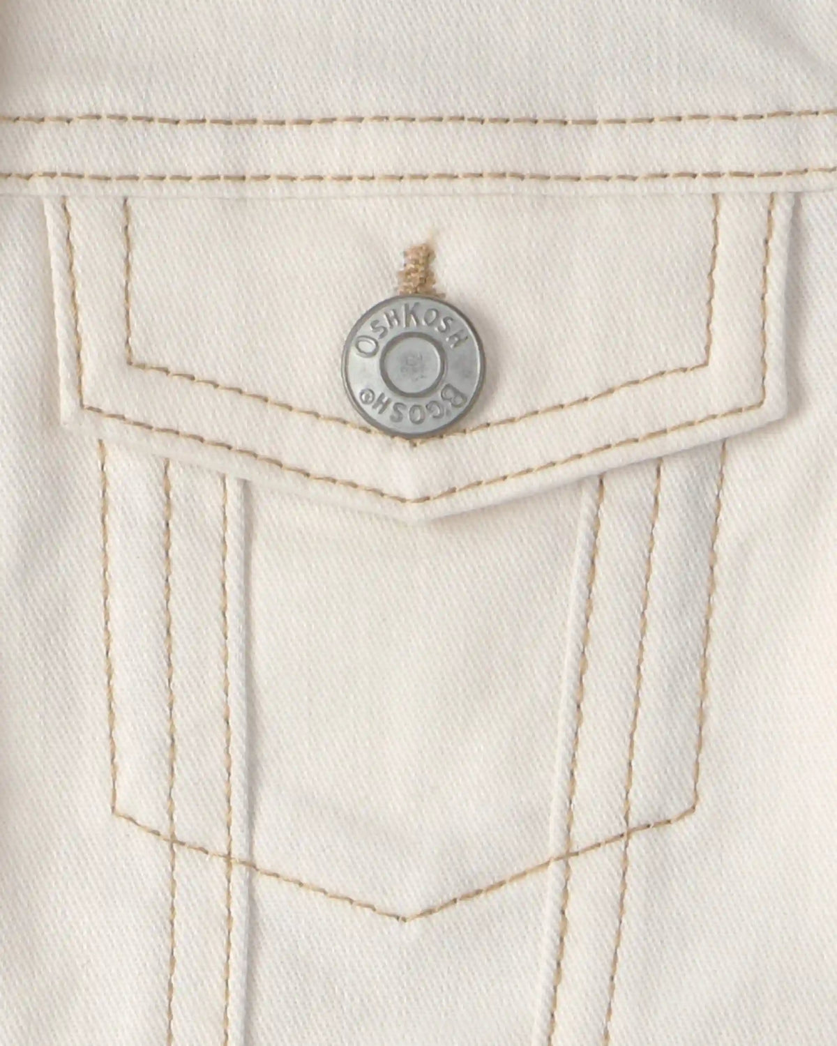 Toddler Girl Twill Jacket - Ivory