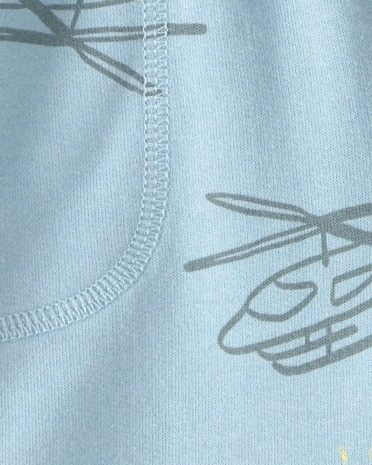 Toddler Boy Helicopter French Terry Shorts - Blue