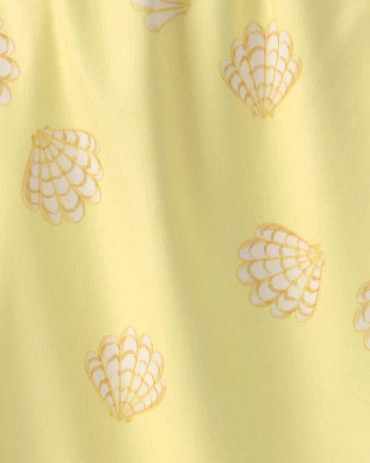 Toddler Girl Shell Swim Dress Coverup - Yellow