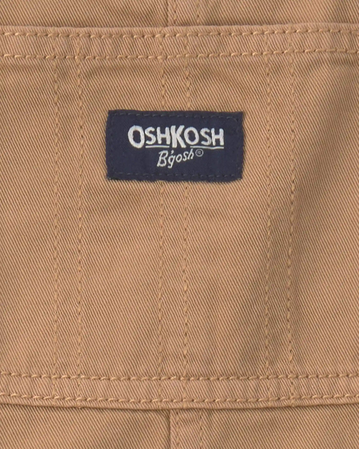 Toddler Boy Cargo Overalls - Khaki