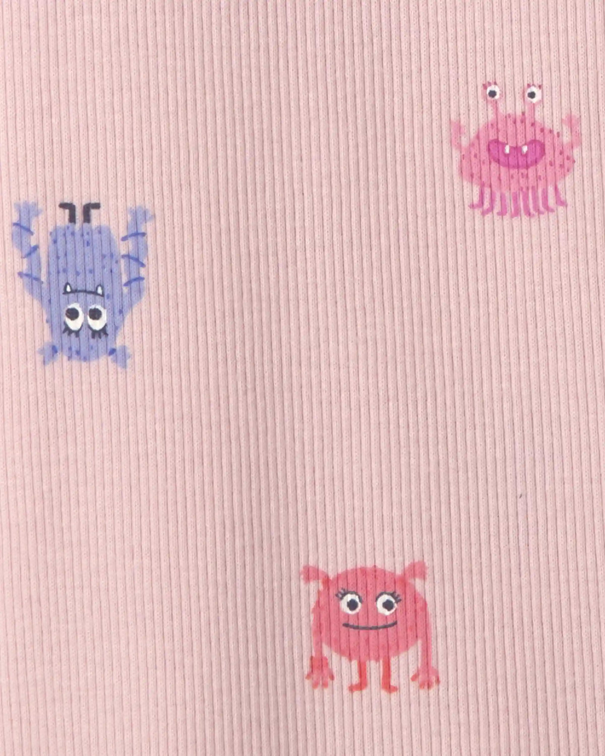 Toddler Girl 2-Piece Monster Heart Fleece Hoodie & Pant Set - Pink/Purple