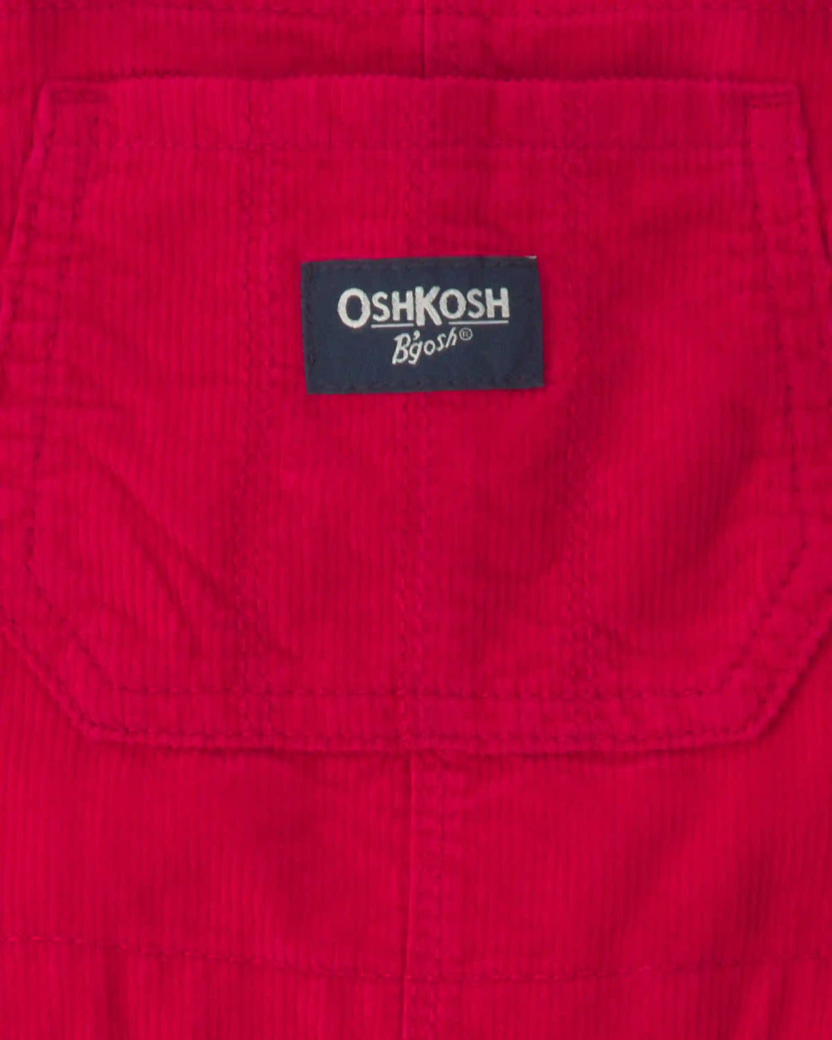 Toddler Girl Corduroy Overalls - Red