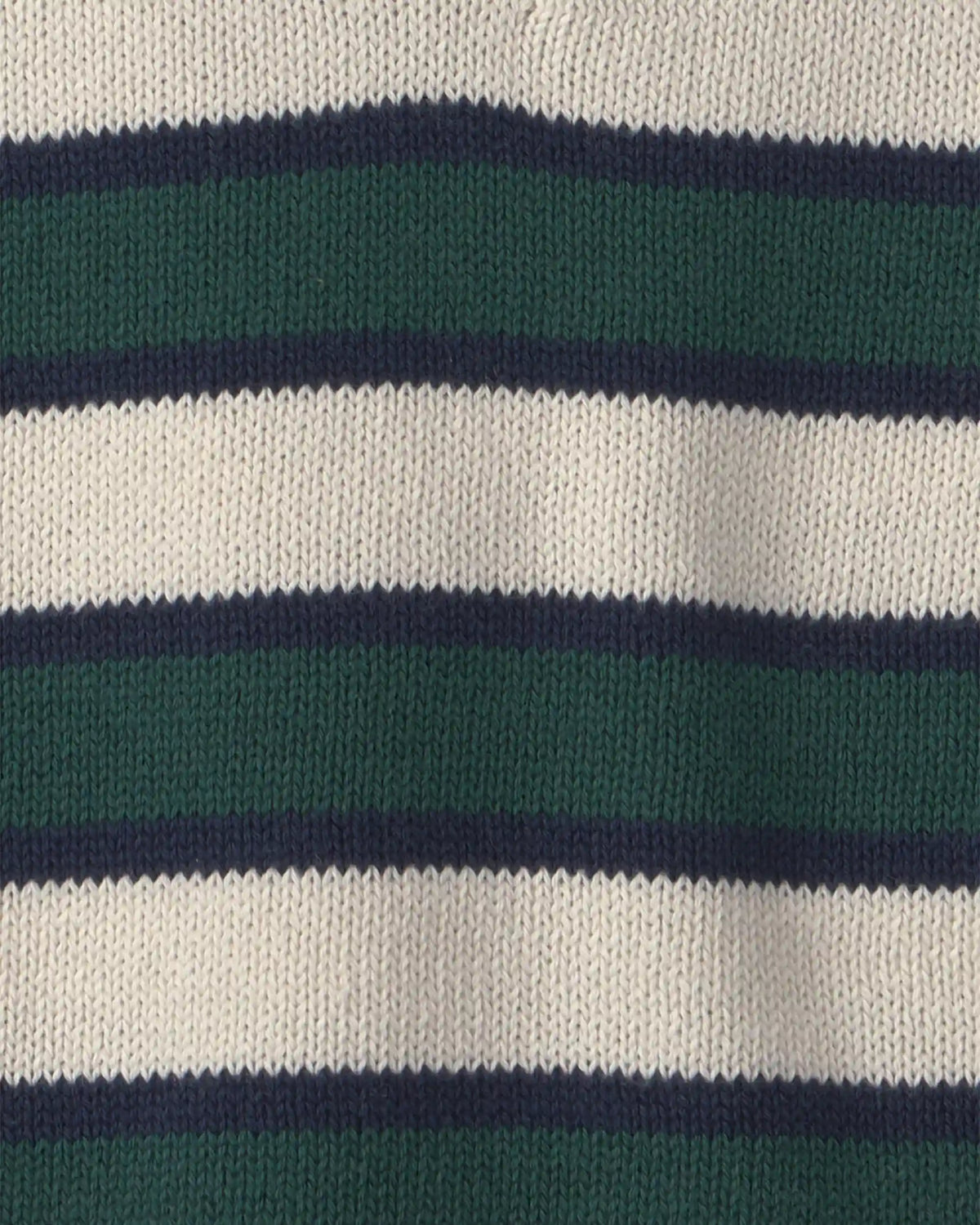 Toddler Boy Organic Cotton Sweater Knit Polo in Stripes