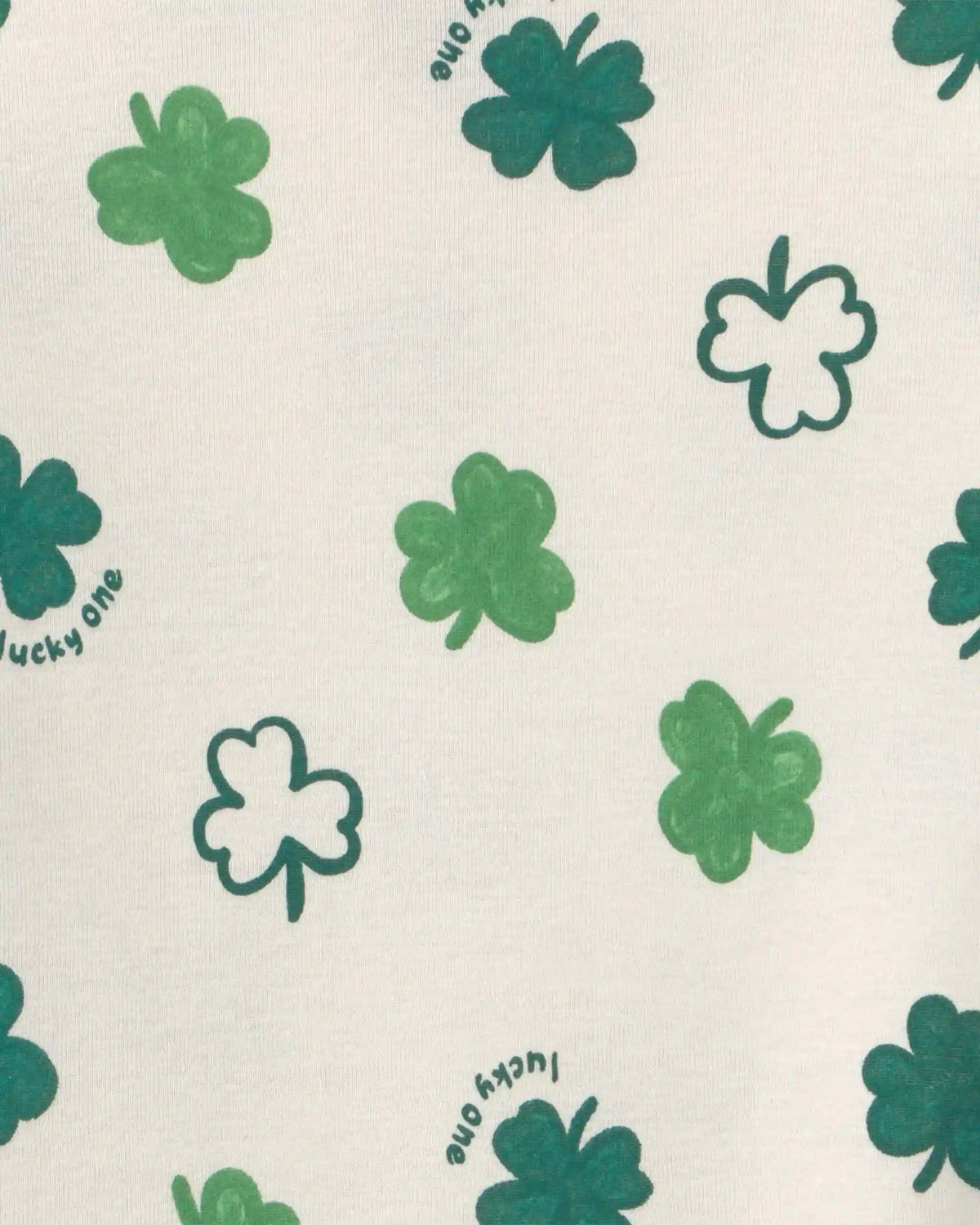 Toddler St Patrick's Day Cotton Snug Fit 2-Piece Pajama Set - Green/Cream