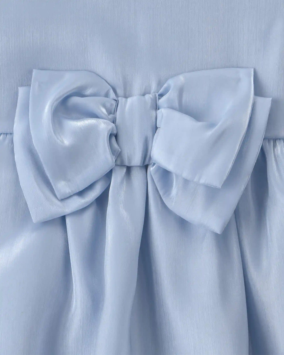 Toddler Girl Bow Occasion Dress - Blue