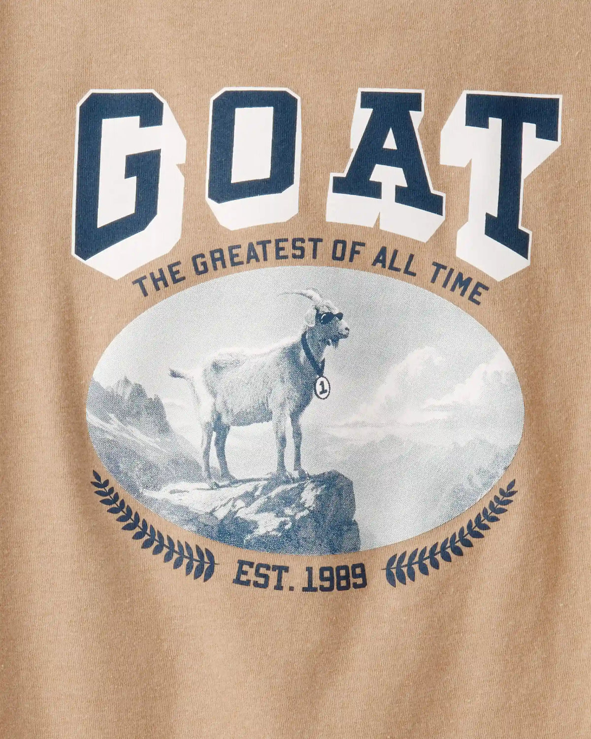 Boys GOAT Long-Sleeve Graphic Tee - Brown