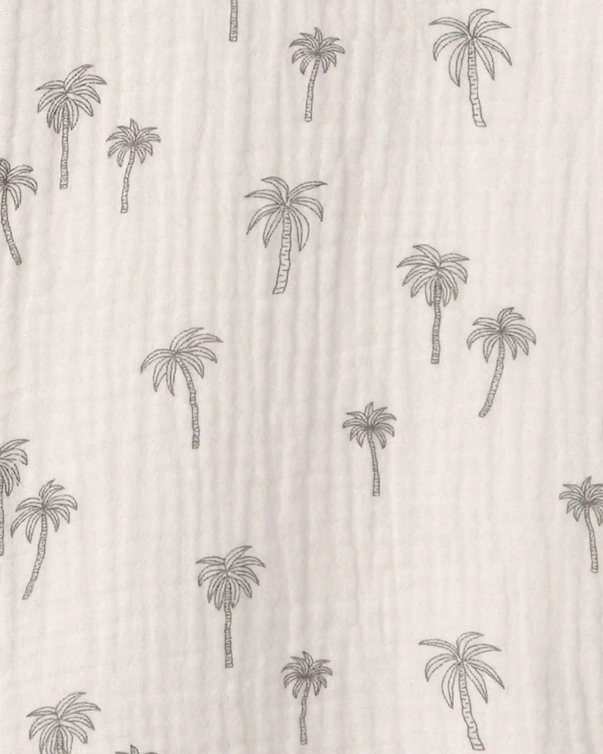 Boys 2-Piece Organic Cotton Gauze Top & Short Set in Palm Trees