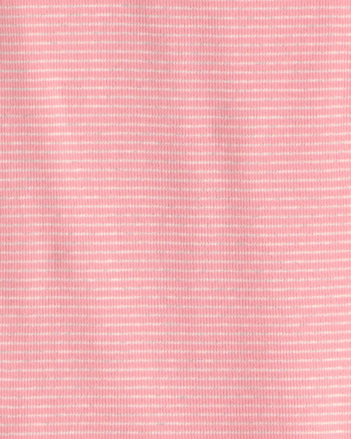 Girls 2-Piece Organic Cotton Ribbed Pyjama Set in Stripes