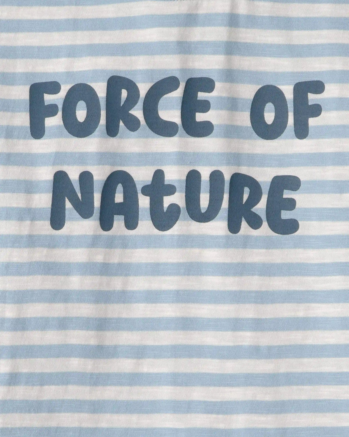 Kids Organic Cotton 'Force of Nature' Tee in Stripes
