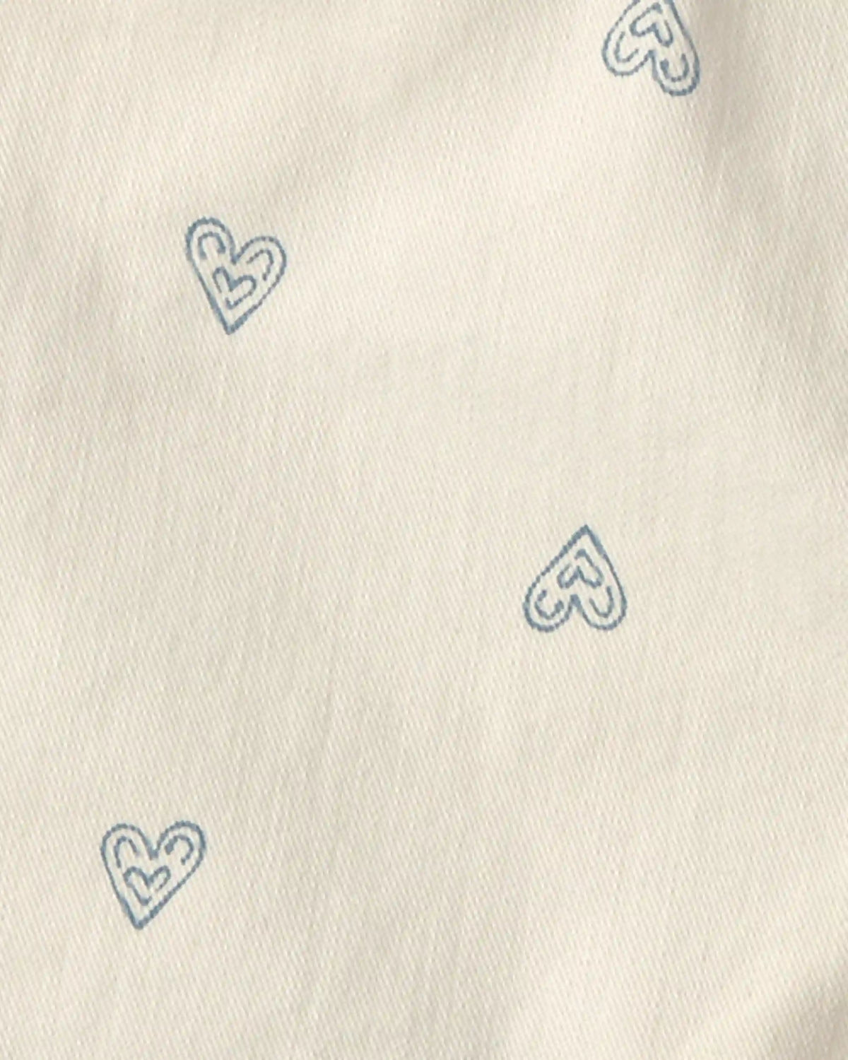 Girls Heart Denim Shorts - Ivory