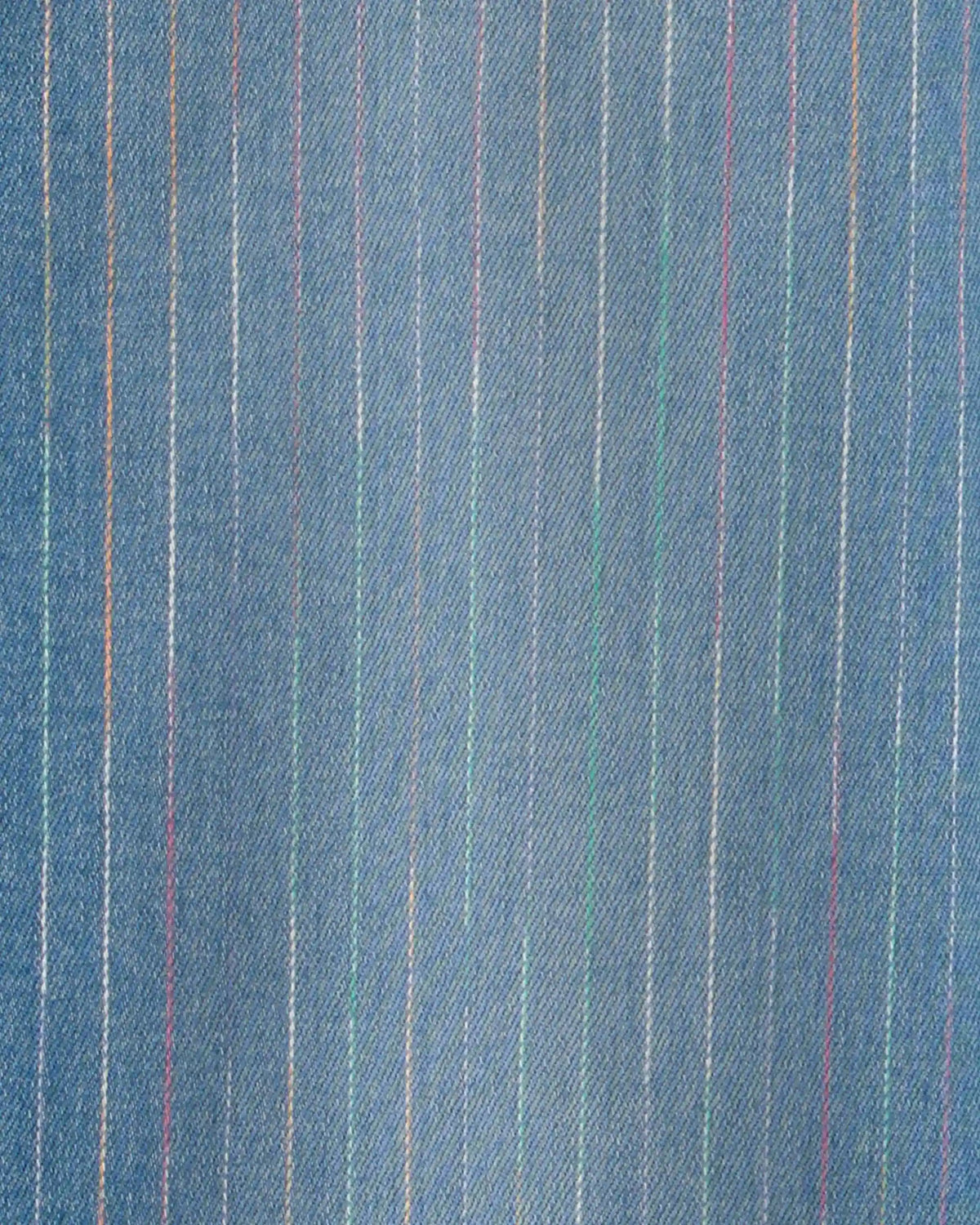 Girls Rainbow Stripe Cropped Wide-Leg Jeans - Medium Wash
