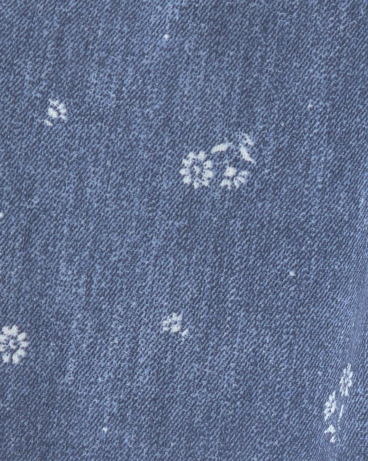 Girls Floral Drawstring Knit Joggers - Blue