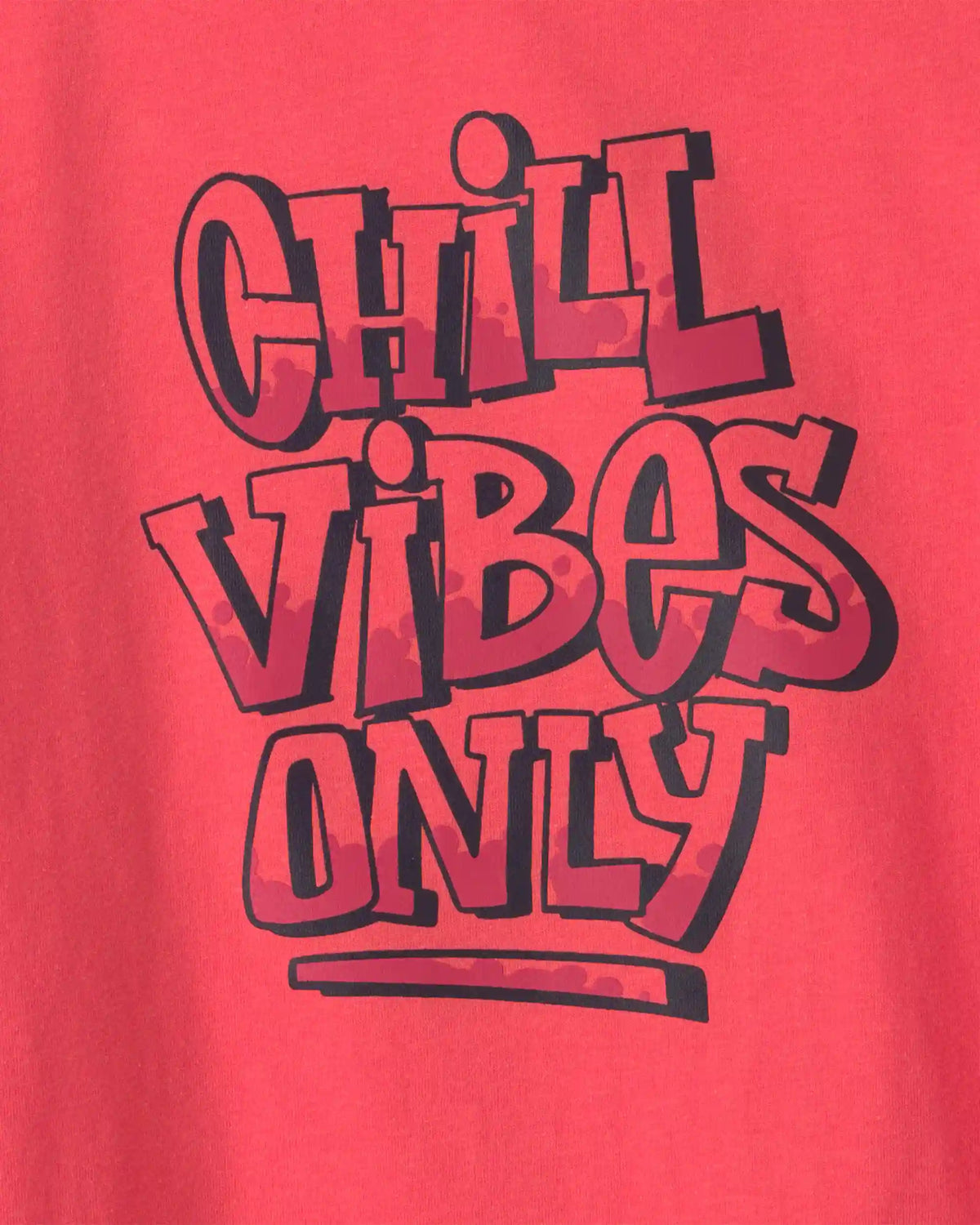 Boys 'Chill Vibes Only' Long-Sleeve Graphic Tee - Orange