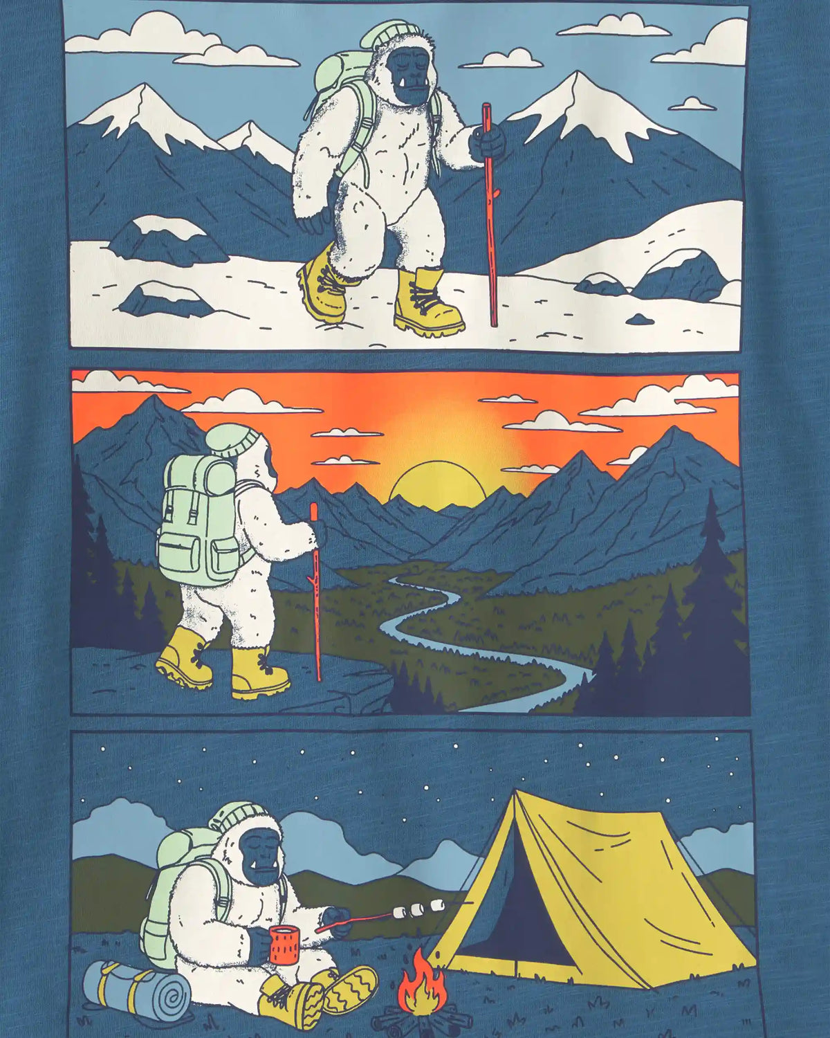 Boys Outdoors Graphic Tee - Blue