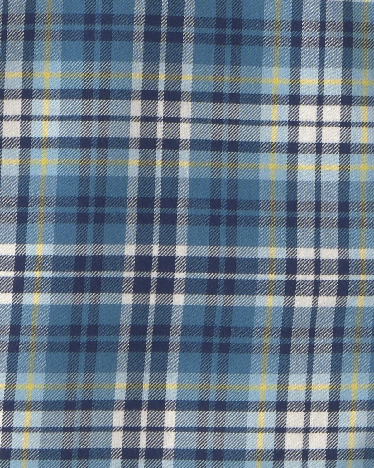 Boys Plaid Long-Sleeve Button-Down Shirt - Blue