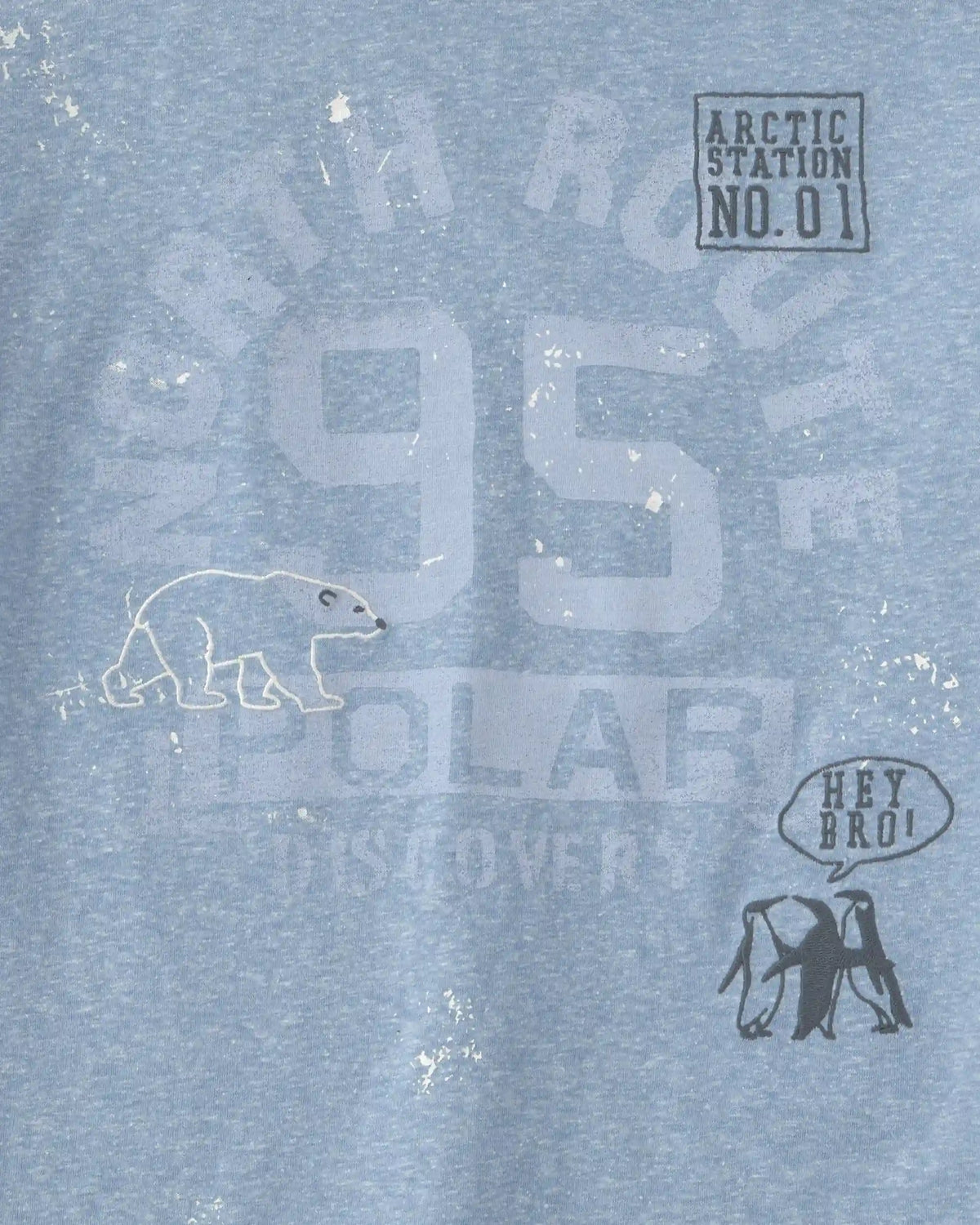 Boys Polar Long-Sleeve Graphic Tee - Blue