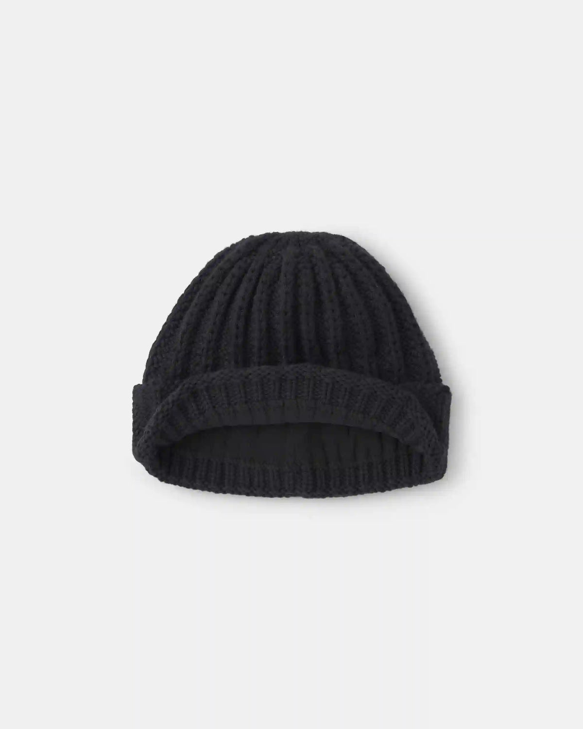 Boys Ribbed Beanie - Black