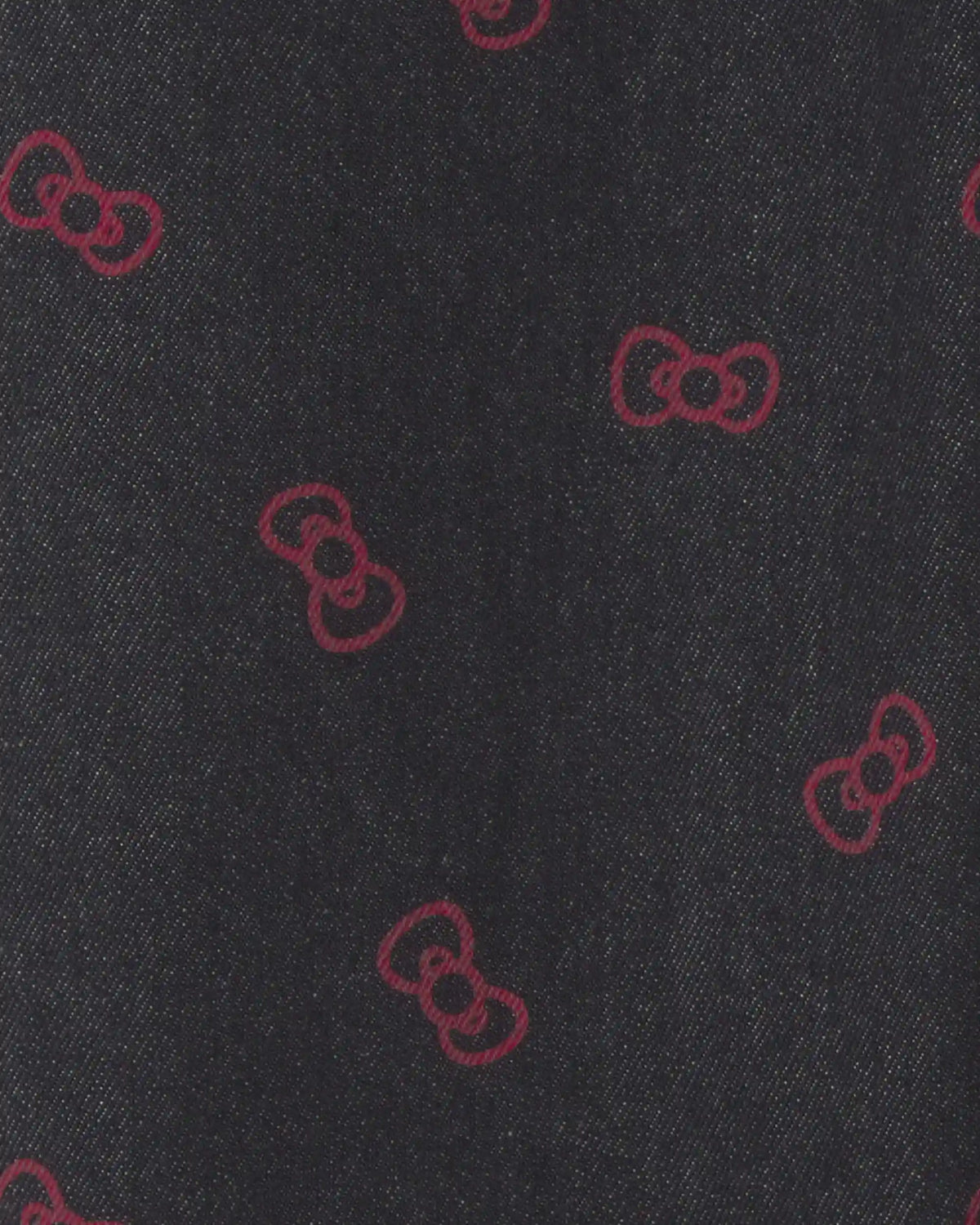 Girls Hello Kitty® Bow Baggy Jeans - Black/Red